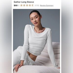 ALO yoga Gather Long Sleeve white size S